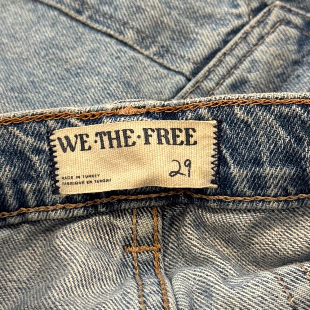 We the free tinsley baggy high rise straight leg jeans size 29 - Picture 6 of 8